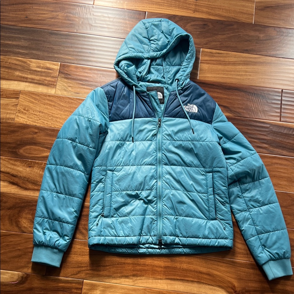 The North Face Blue and Navy Puffer Jacket
